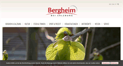 Desktop Screenshot of bergheim-tourismus.at
