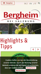 Mobile Screenshot of bergheim-tourismus.at
