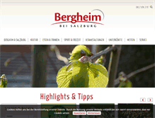 Tablet Screenshot of bergheim-tourismus.at